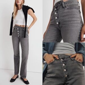 Madewell NWT '90s Straight Jeans Size 24 Cross Tab Edition | Burwick Wash